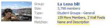 Facebook gruppen "la Lena bli"